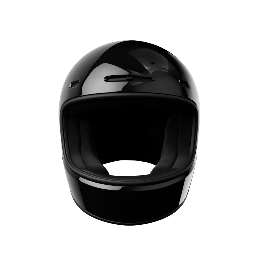 JOHN DOE JD/ONE Integralhelm (ECE 22-06) - Schwarz glänzend