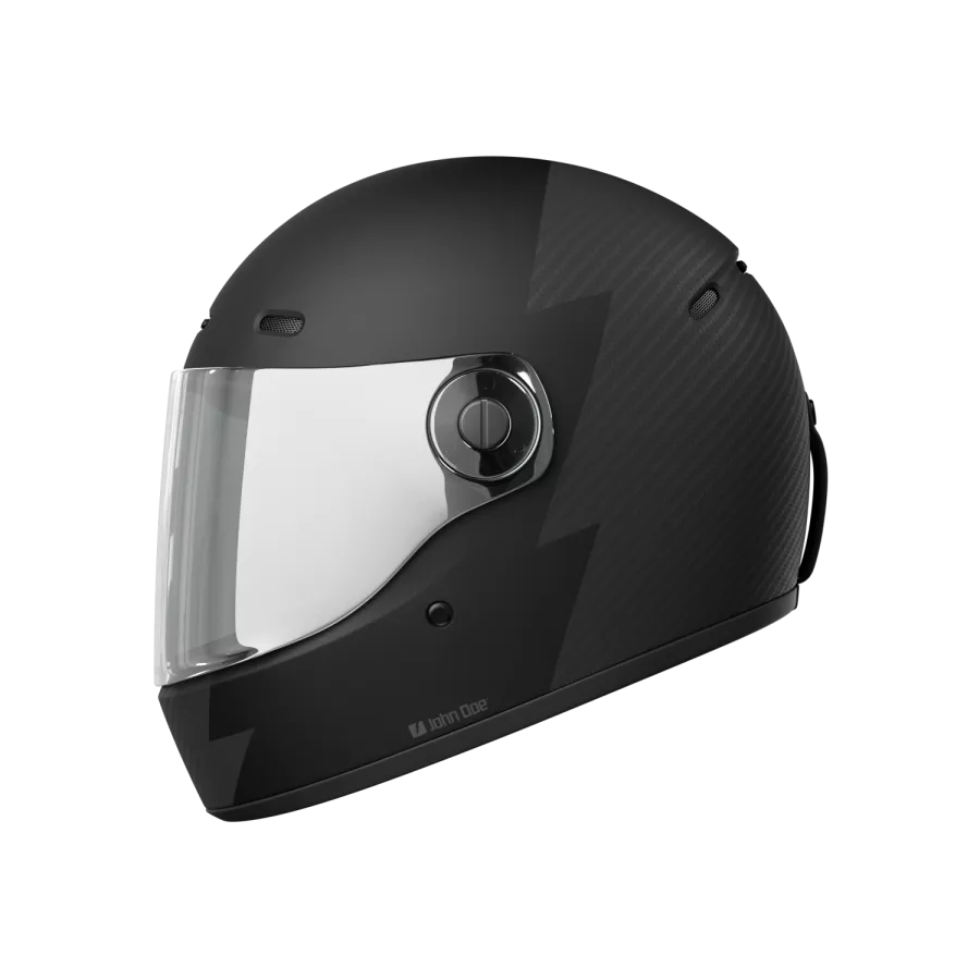 John Doe JD/ONE Frozen Signature integralhelm (ECE 22-06) - Carbon Schwarz