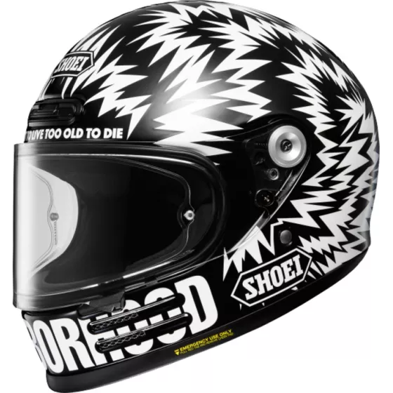 Shoei Glamster 06 Neighborhood (ECE22.06) integralhelm - schwarz-weiß