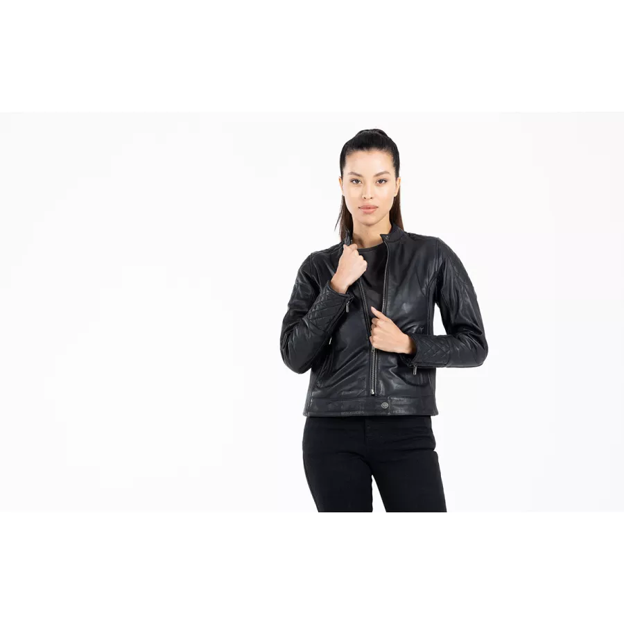 Veste cuir Femme John Doe Adina - degriffbike.ch