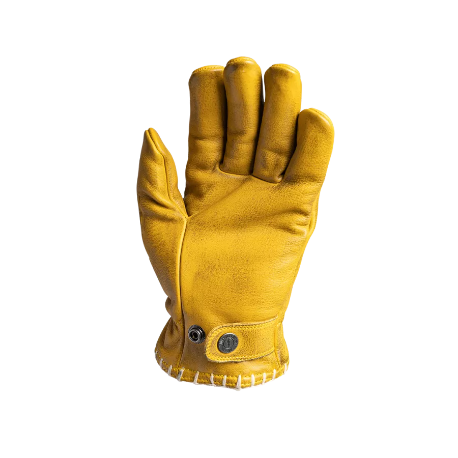 Gants cuir John Doe Coyote jaune embossed - degriffbike.ch