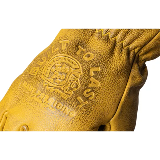 Gants cuir John Doe Coyote jaune embossed - degriffbike.ch