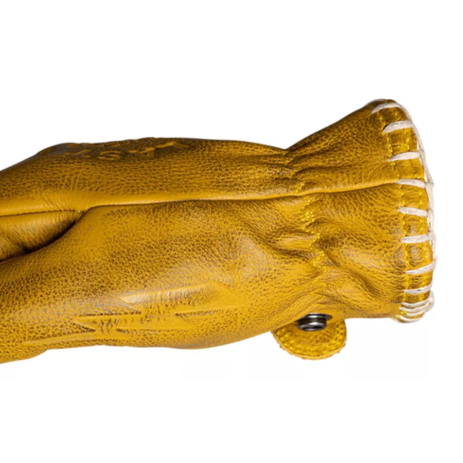 Gants cuir John Doe Coyote jaune embossed - degriffbike.ch