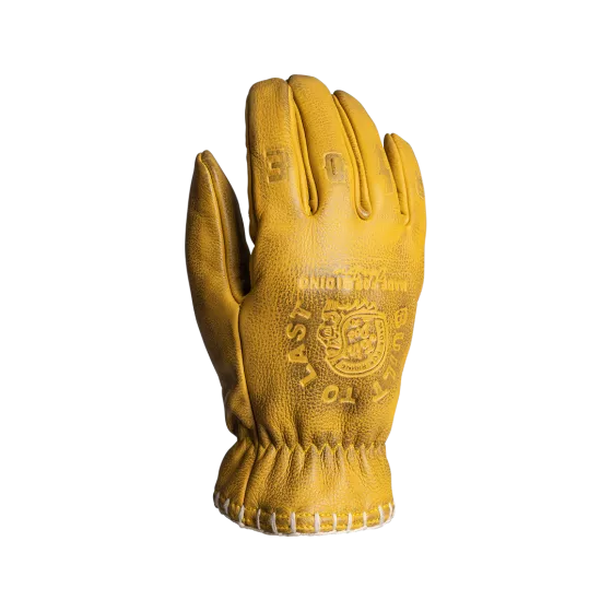 Gants cuir John Doe Coyote jaune embossed - degriffbike.ch