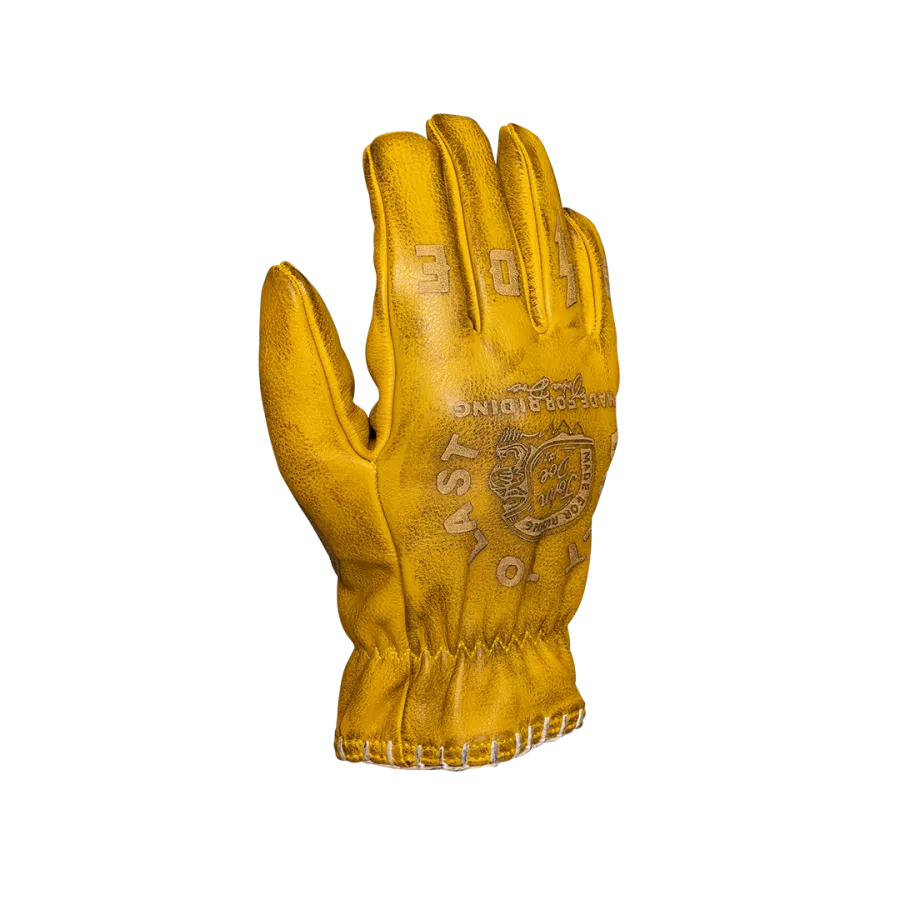 Gants cuir John Doe Coyote jaune gris - degriffbike.ch