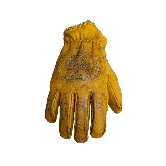 Gants cuir John Doe Coyote jaune gris - degriffbike.ch