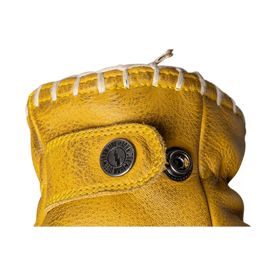 Gants cuir John Doe Coyote jaune gris - degriffbike.ch