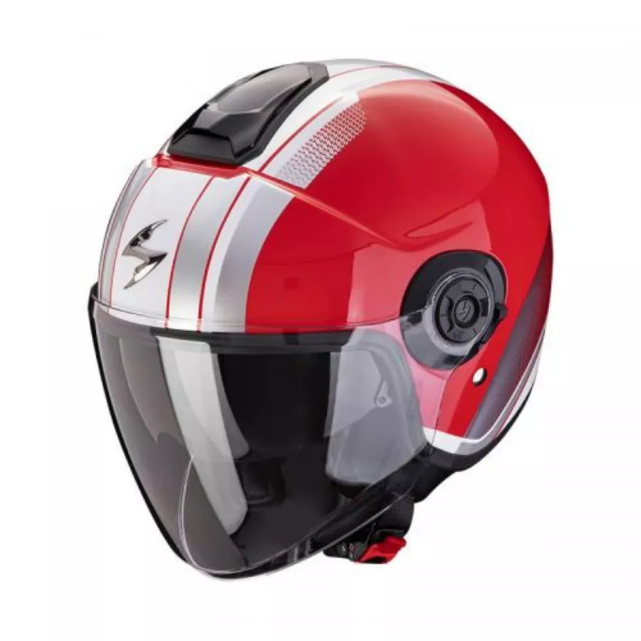 Casque jet Scorpion exo-city 2 vel rouge blanc - degriffbike.ch