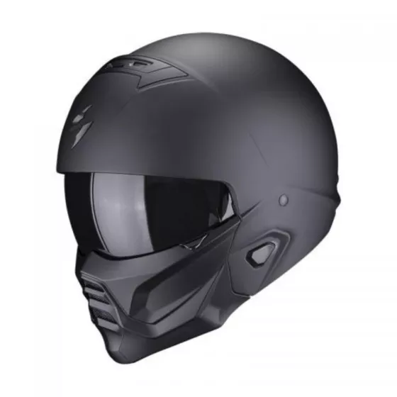 Casque jet Scorpion exo-combat 2 noir mat - degriffbike.ch