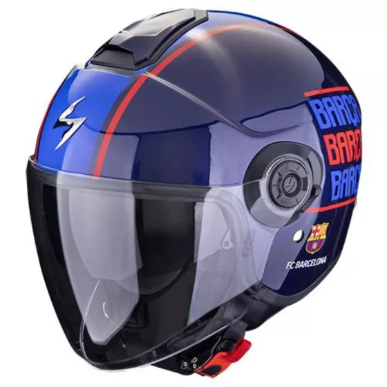 casque jet scorpion exo-city II fc barcelona bleu - degriffbike.ch
