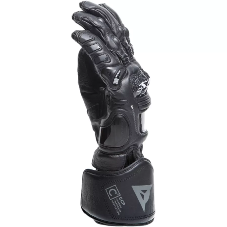 Dainese Druid 4 Lederhandschuhe grau schwarz - degriffbike.ch
