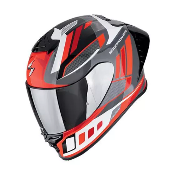 Casque intégral Scorpion Exo-R1 Evo Air 2 Vital gris blanc rouge