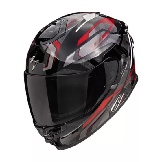 Casque intégral Scorpion Exo-GT SP Air Augusta (Noir-Gris-Rouge) - degriffbike.ch