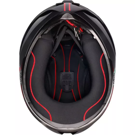 AGV K1 S FASTLAP Integralhelm (ECE22.06) - Schwarz-Grau-Rot