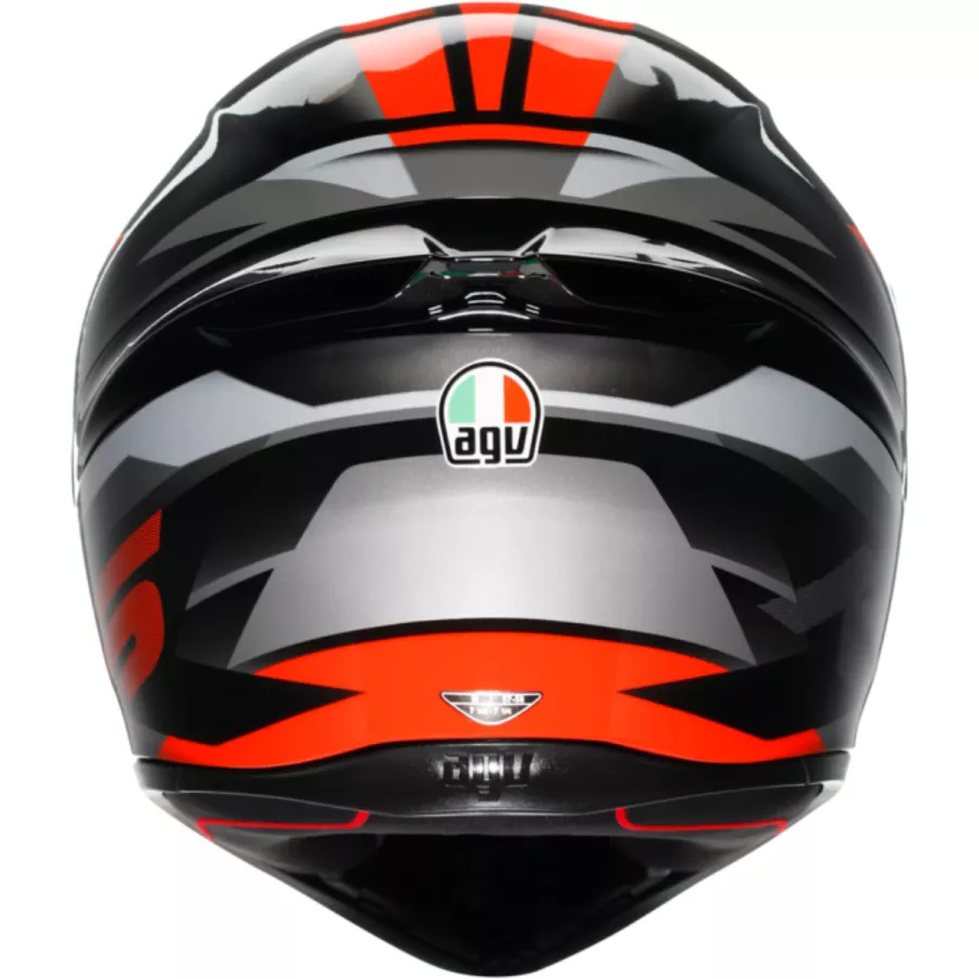 AGV K1 S FASTLAP Integralhelm (ECE22.06) - Schwarz-Grau-Rot