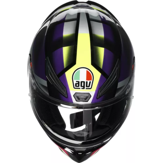 AGV K1 S FASTLAP Integralhelm (ECE22.06) - Schwarz-Lila-Pink