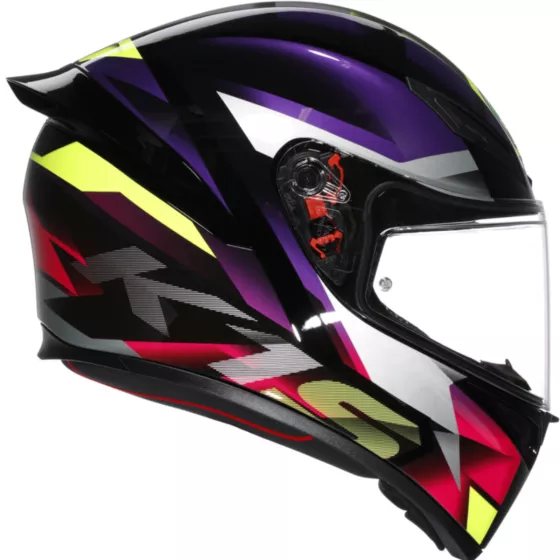 AGV K1 S FASTLAP Integralhelm (ECE22.06) - Schwarz-Lila-Pink