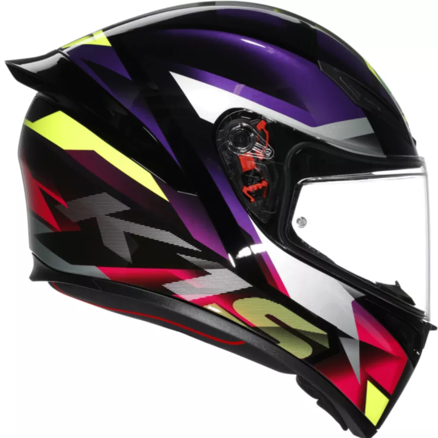 AGV K1 S FASTLAP Integralhelm (ECE22.06) - Schwarz-Lila-Pink
