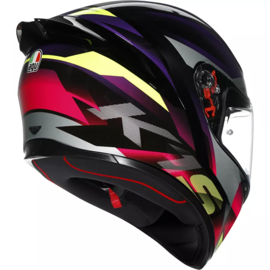 Casque Intégral AGV K1 S Fastlap (ECE22.06) noir violet rose