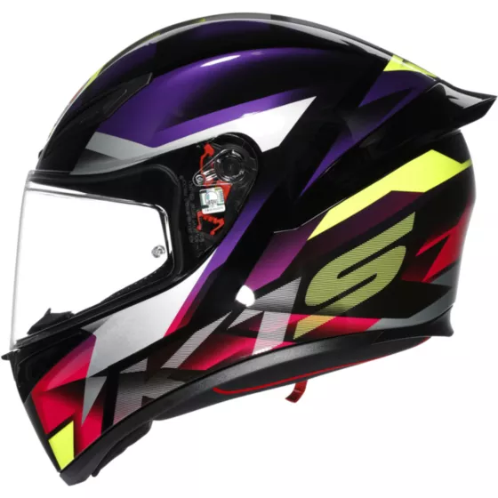 AGV K1 S FASTLAP Integralhelm (ECE22.06) - Schwarz-Lila-Pink