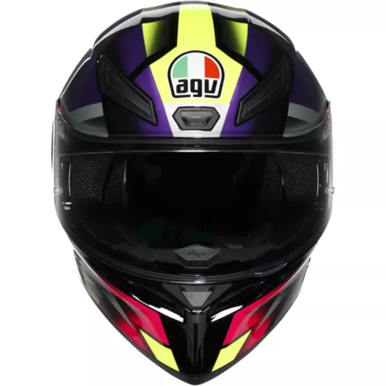 AGV K1 S FASTLAP Integralhelm (ECE22.06) - Schwarz-Lila-Pink