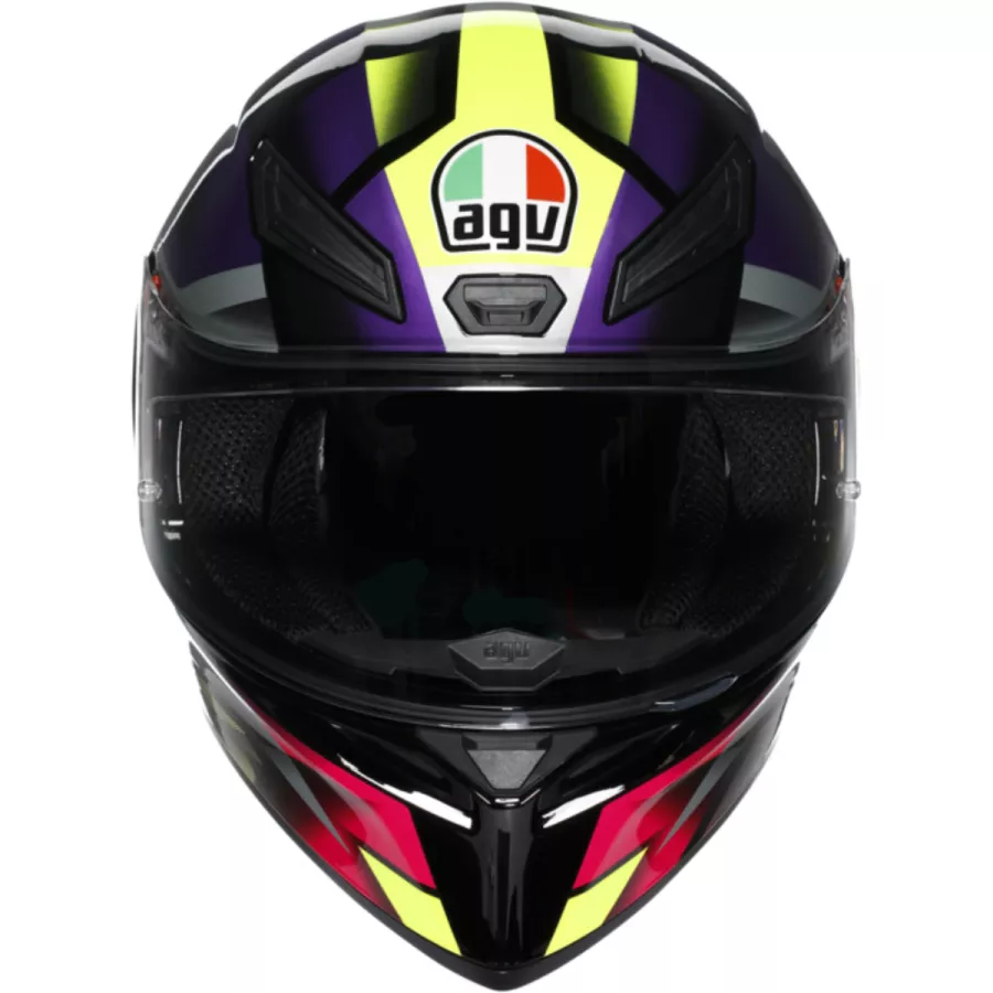 AGV K1 S FASTLAP Integralhelm (ECE22.06) - Schwarz-Lila-Pink