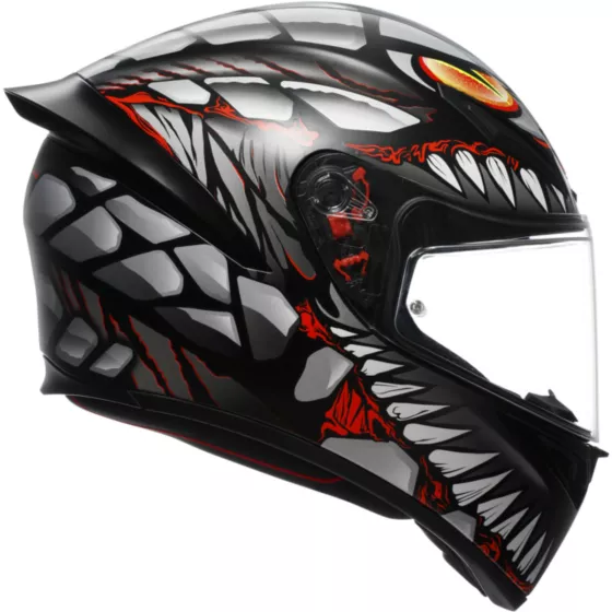 AGV K1 S FASTLAP Integralhelm (ECE22.06) - Schwarz-Grau-Rot