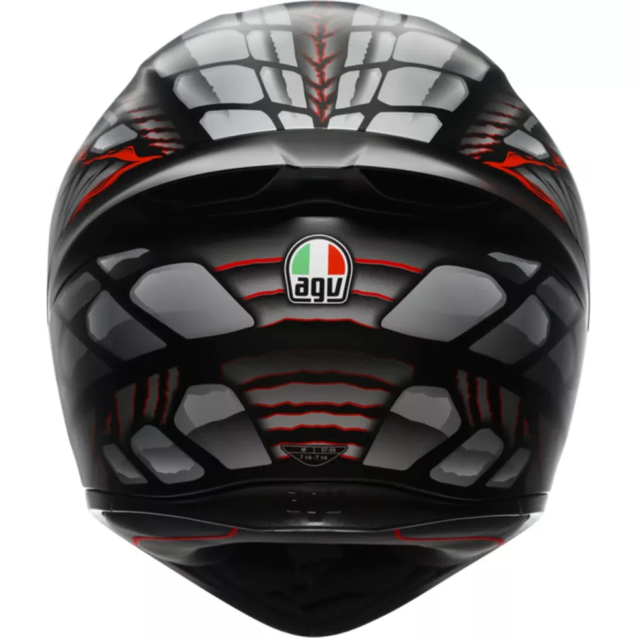 AGV K1 S FASTLAP Integralhelm (ECE22.06) - Schwarz-Grau-Rot