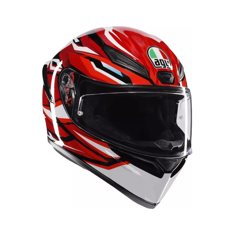 AGV K1 S Lion Motorradhelm schwarz rot weiss zum besten Preis