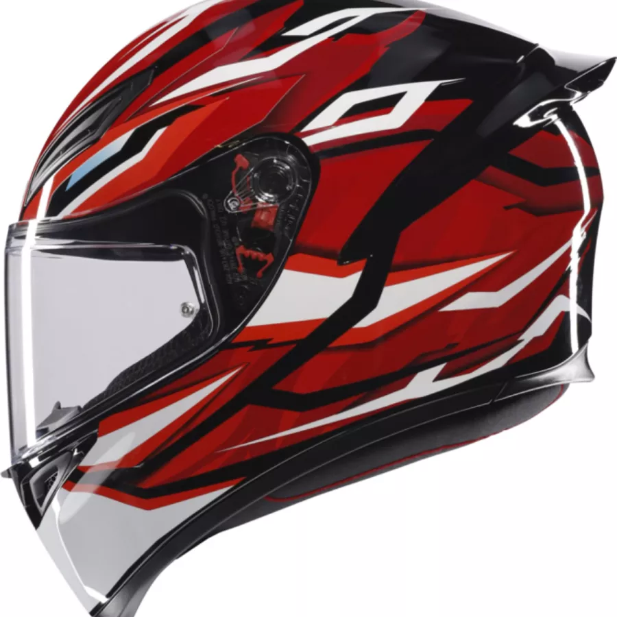 Casque Intégral AGV K1 S Lion (ECE22.06) noir rouge blanc