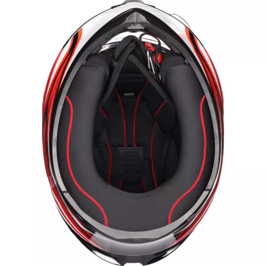 Casque Intégral AGV K1 S Lion (ECE22.06) noir rouge blanc