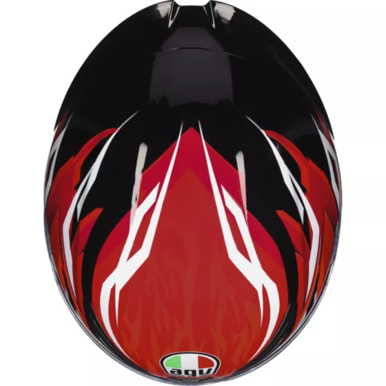 Casque Intégral AGV K1 S Lion (ECE22.06) noir rouge blanc