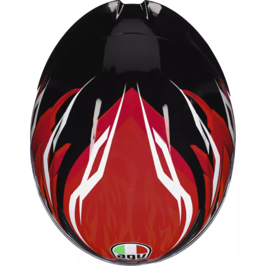 Casque Intégral AGV K1 S Lion (ECE22.06) noir rouge blanc