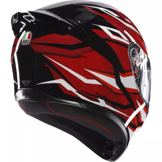 Casque Intégral AGV K1 S Lion (ECE22.06) noir rouge blanc