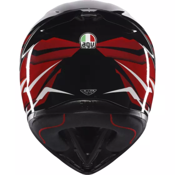 Casque Intégral AGV K1 S Lion (ECE22.06) noir rouge blanc