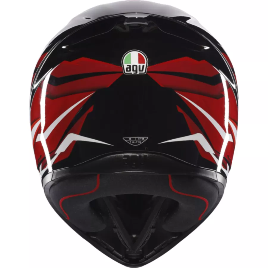 Casque Intégral AGV K1 S Lion (ECE22.06) noir rouge blanc