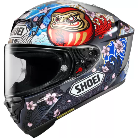 Casque Intégral SHOEI X-SPIRIT PRO MARQUEZ MOTEGI 5 (ECE 22.06) - Noir-Blanc-Rouge
