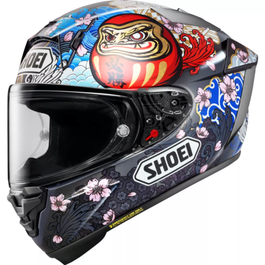 Casque Intégral SHOEI X-SPIRIT PRO MARQUEZ MOTEGI 5 (ECE 22.06) - Noir-Blanc-Rouge
