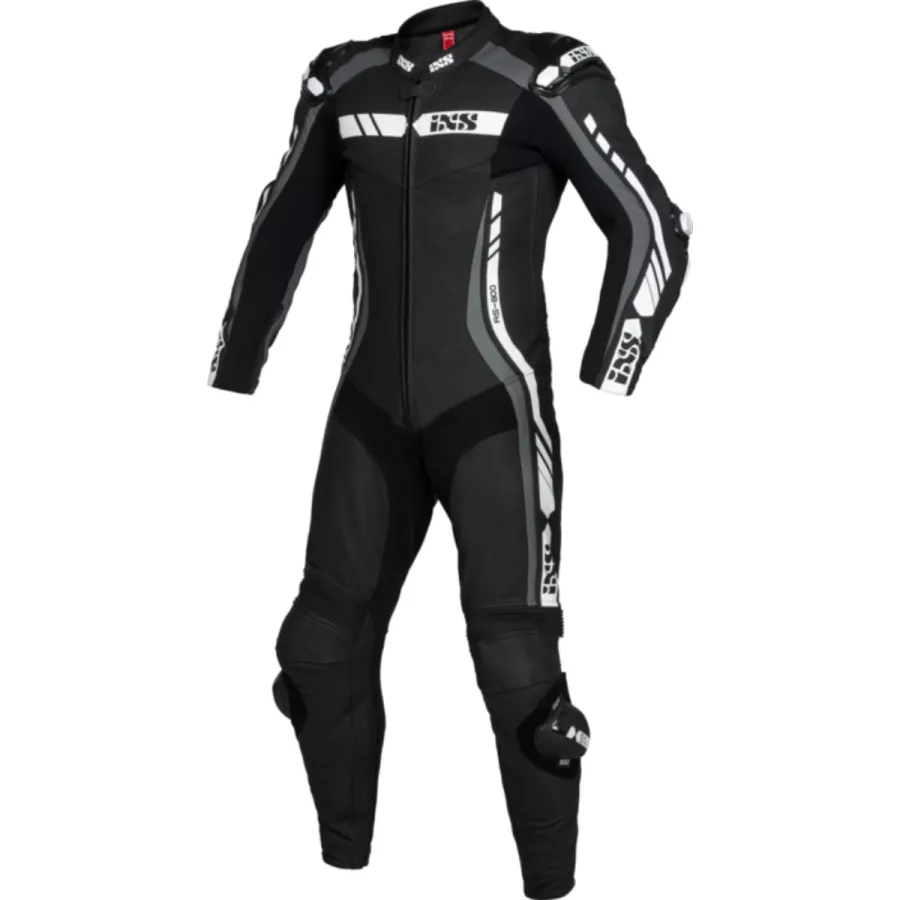 IXS Sport LD RS-800 2.0 1-teiliger Lederanzug - Schwarz-Grau-Weiß