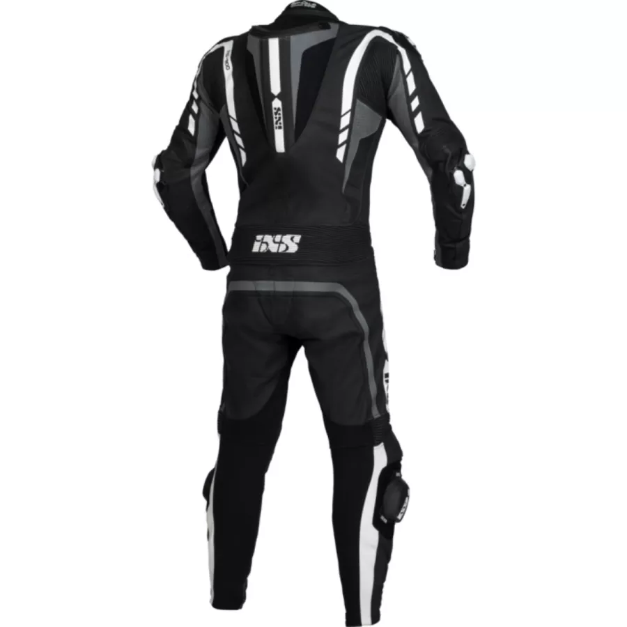 Combinaison cuir IXS Sport LD RS-800 2.0 1pce - Noir-Gris-Blanc