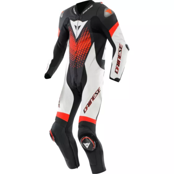 copy of Combinaison cuir DAINESE LAGUNA SECA 6 Perf. 1pce - Noir-Bleu-Fuchsia-Jaune fluo