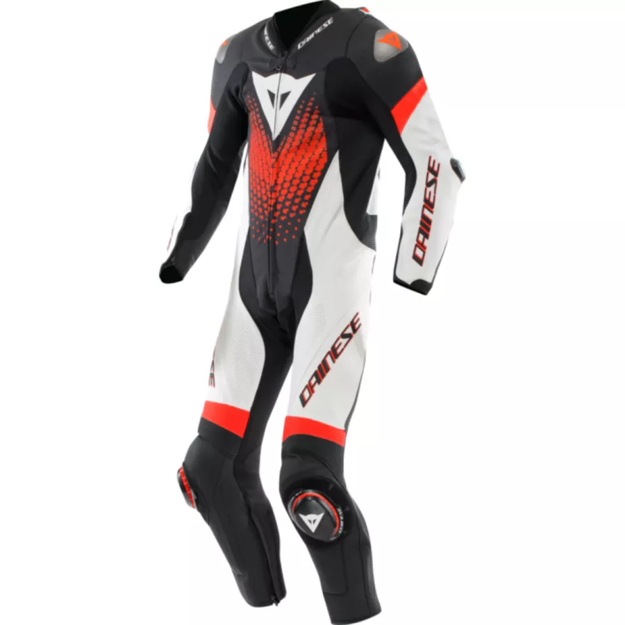 copy of Combinaison cuir DAINESE LAGUNA SECA 6 Perf. 1pce - Noir-Bleu-Fuchsia-Jaune fluo