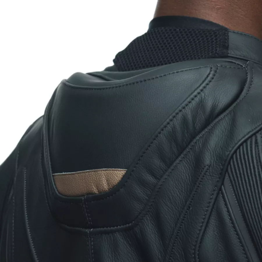 Combinaison cuir Dainese Avro 4- 2 pcs or gris noir