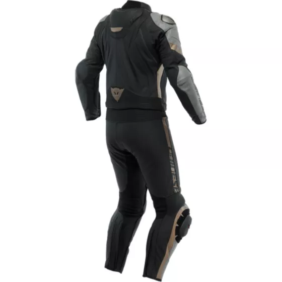 Combinaison cuir Dainese Avro 4- 2 pcs or gris noir