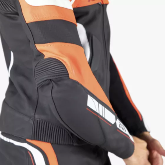 IXS Sport LD RS-700 Lederkombi 2-teilig – AAA zertifiziert, CE Protektoren, sportlicher Schnitt