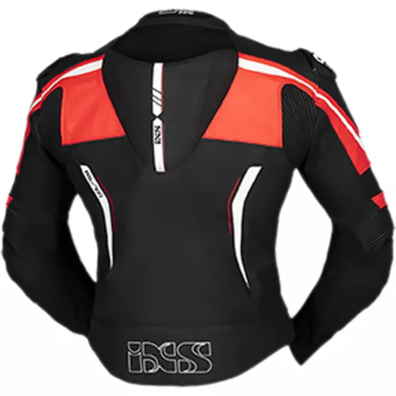 Combinaison cuir Ixs Sort LD RS-700 - 2pcs noir rouge blanc