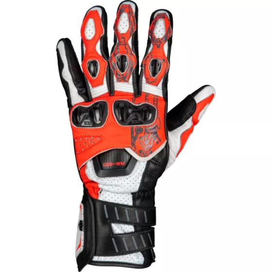 Gants sport IXS RS-200 3.0 - rouge noir blanc