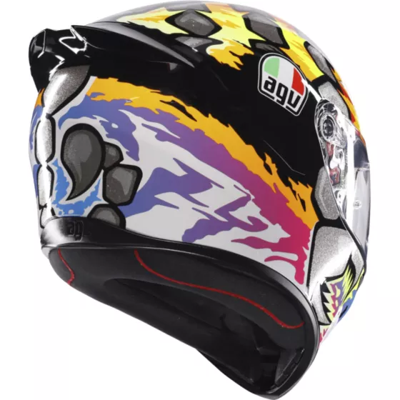 AGV K1 S BEZZECCHI 2023 Integralhelm (ECE22.06) - Schwarz-Gelb-Rot