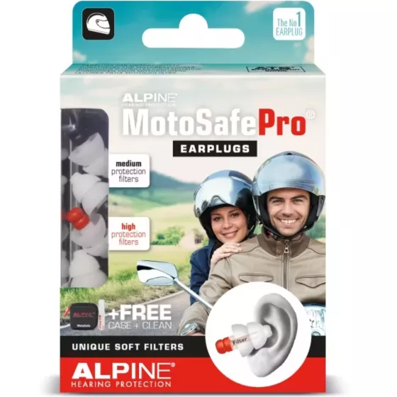 Bouchon d'oreille Alpine Motosafe Earplugs Pro