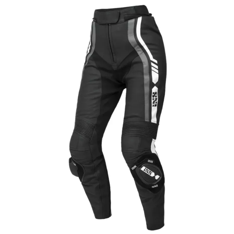 Combinaison cuir femme IXS Sport LD RS-800 1.0 2pièces - Noir-Gris-Blanc - magasin moto degriffbike.ch